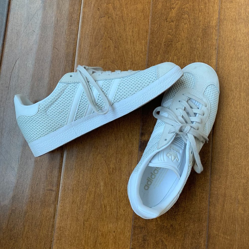 Adidas Women's Gazelle White Sneakers